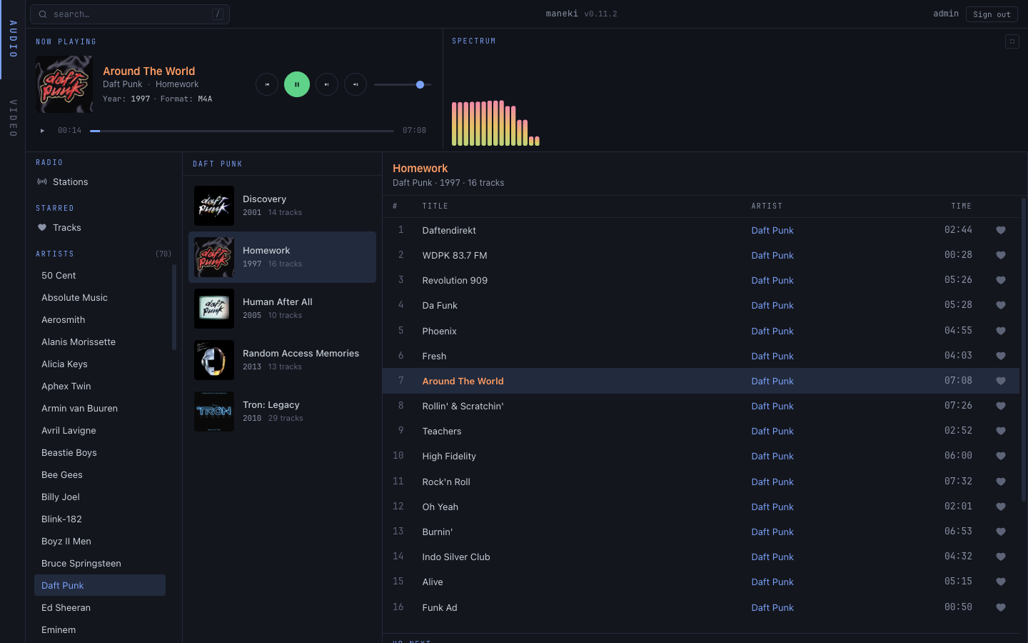 Audio library